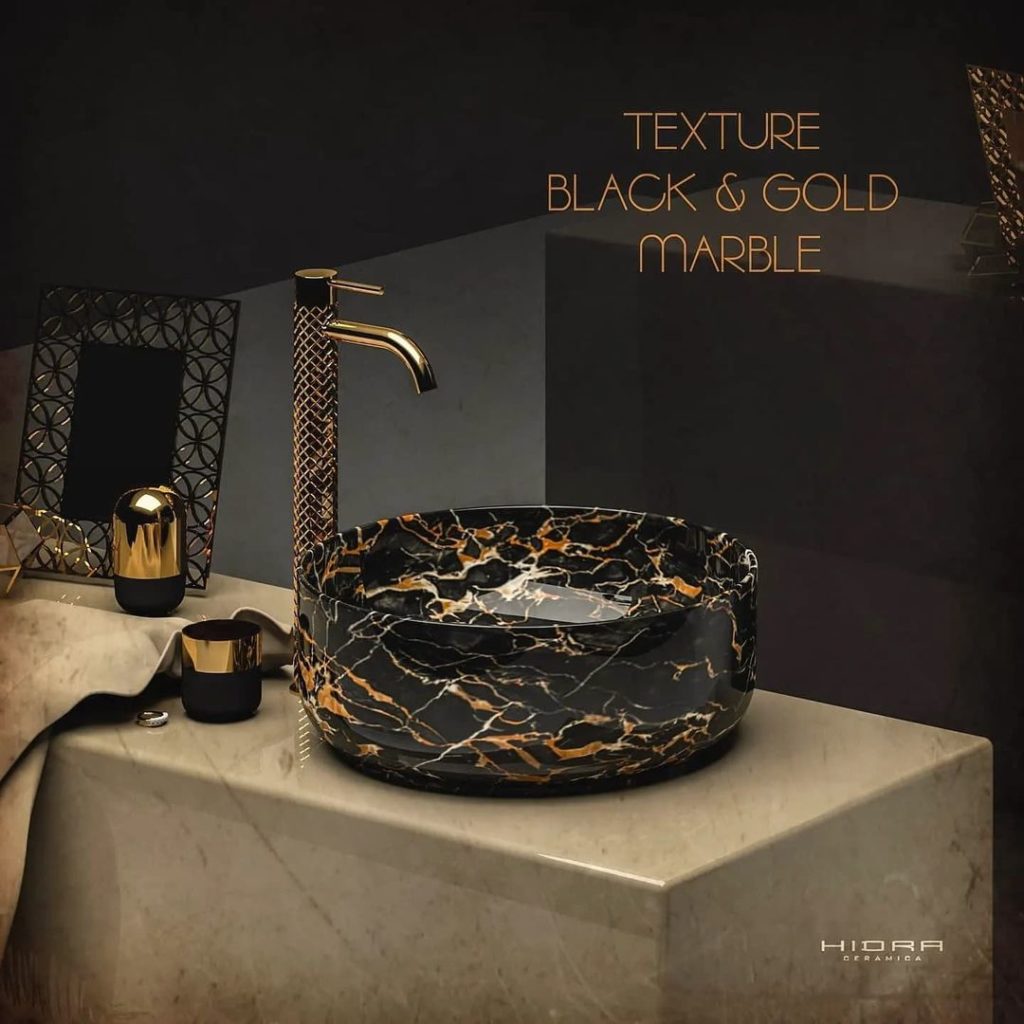 Hidra Gió Evolution Black and Gold Marble